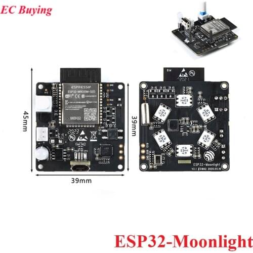 ESP32-Moonlight Development Board With ESP32-WROOM-32D Module Moonlight ESP32 WROOM 32D Demo Board