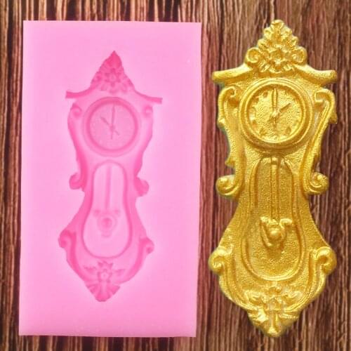 Clock Shape Cake Mold 3D Silicone Molds Fondant Resin Candy Mould Cake Decorating Tools Chocolate Gumpaste Moulds