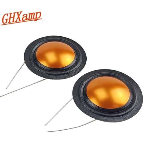 Ghxamp 25.9mm 4ohm Tweeter Voice coil Silk+Titanium Diaphragm Treble Repair Parts Same Side Round Copper Wire 1Pairs