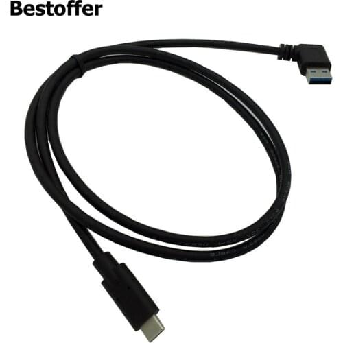 1 Meter USB 3.1 Type-C to USB 3.0 Adapter Cable Left Right Straight USB3.0 Angle Plug Power Data