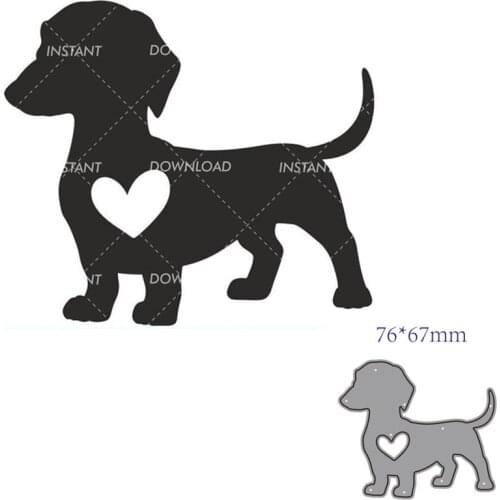 Metal cutting dies cut die mold dog decoration Scrapbook paper craft knife mould blade punch stencils dies