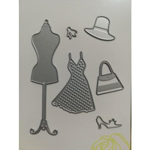 Metal Hangers And Dress Cutting Dies Stencils for DIY Scrapbooking/photo album Decorative Embossing DIY Paper Cards
