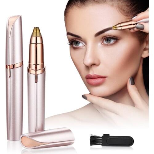 Mini Electric Eyebrow Trimmer Lipstick Epilator Pen EyeBrow Hair Remover Painless Eye Brow Trimmer