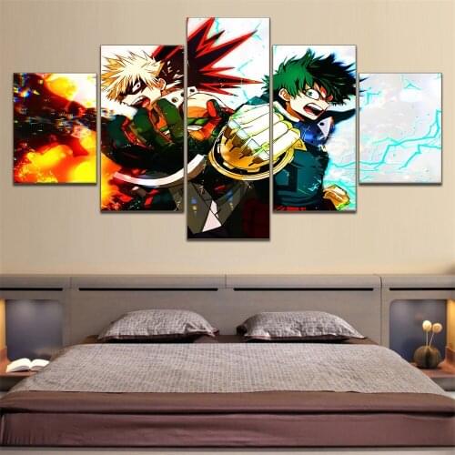 My Hero Academia Retro Posters Anime Painting Wall Japanese Anime Home Decor Painting Posters Wall Decor Home Room Art Painting