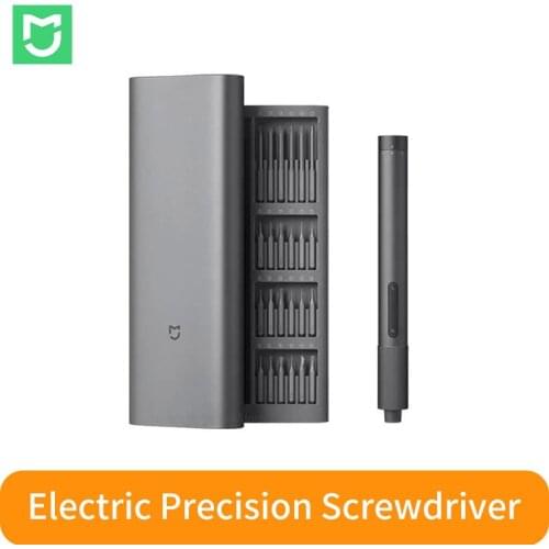 Xiaomi Mijia Electric Precision Screwdriver Kit 2 Gear Torque Control 400 Screw 1 Type-C Rechargeable Magnetic Aluminum Case