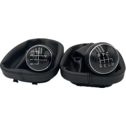 Free Shipping For Volkswagen VW Caddy 2 II MK2 Touran Gear Shift Knob Lever Stick PEN Gaiter Boot Cover Black 2004-2009