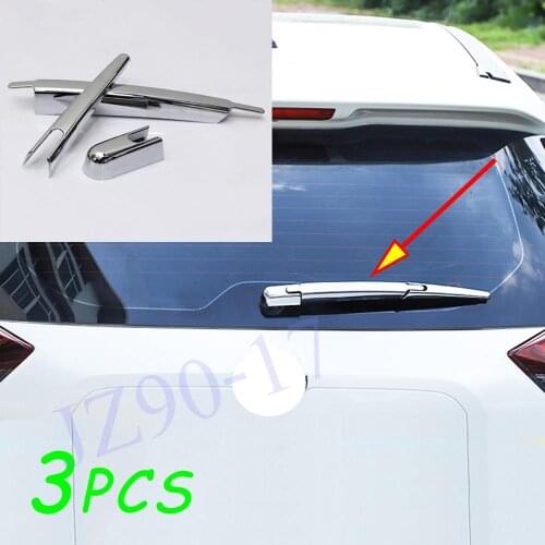 ABS Chrome Rear Wiper Trim Sticker Window Protection Wiper Cover FitFor Nissan X-Trail Rogue T32 2014 2015 2016-2018 Accessories