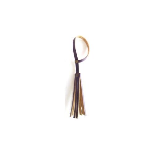 Real Leather Kıvrak Tassel Purple