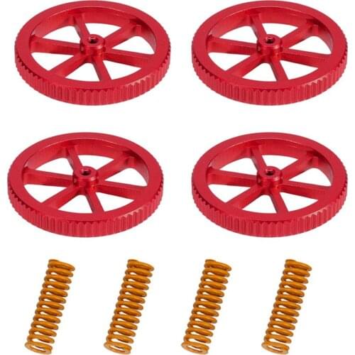 CREALITY 4PCS Upgraded Metal Hand Twist Leveling Nut with 4PCS HotBed Springs For Ender-3 Pro Ender 5 5 Plus Pro CR-10s PRO V2