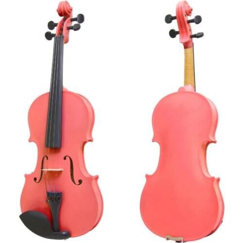 ONE 4 string 4/4 Violin Electric Violin Acoustic Violin Maple wood Spruce wood Big jack pink color