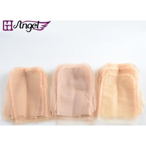 Wholesale 100pcs 4*4inch U Part Lace Front Wig Mono-filament Swiss Lace Net Toupee Basement for Making Wig Top Closure 3 Colors