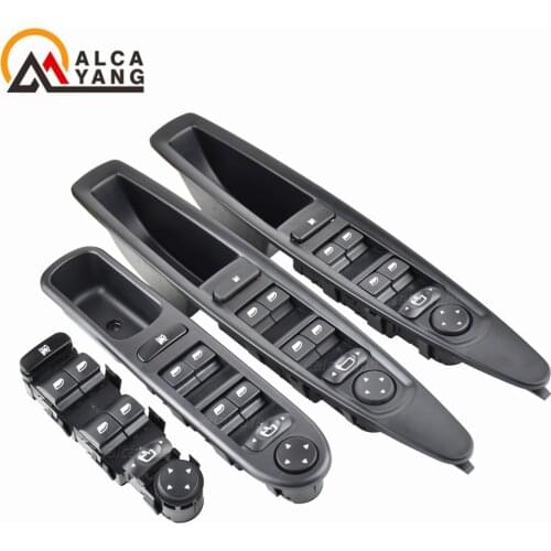 For Citroen C4 Window Switch Car Front Left Master Electric Power Control Switch With Rearview Mirror Buttons 9651464577