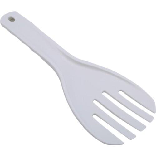 Plastic White Rice Paddle Meal Spoon Non Stick Kitchen Gadgets Hand Roll Spoons Rice Shovel Kitchen Supplies