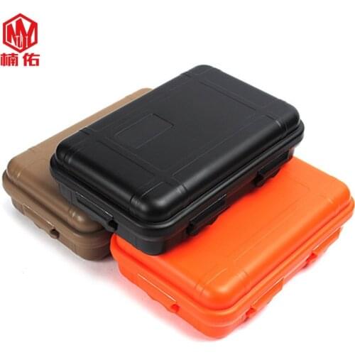 EDC Outdoor Survival Box Camping Equipment Waterproof Seal Shockproof Protection Travel Portable Tools Inside The Box