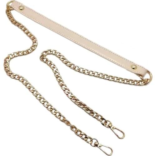 120cm Bag Chain Replacement Metal PU leather Bag Straps for DIY Handbag Handles Shoulder Straps Accessories bag Handles