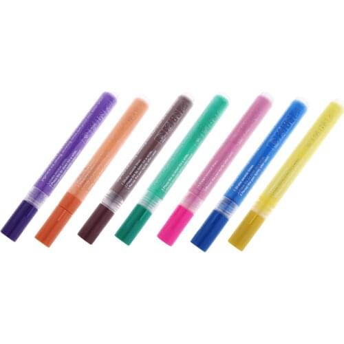 Water-proof Acrylic Paint Marker Pen Art Permanent Paint Pens Markers - 7 Colors - 2-3mm Smooth Lines
