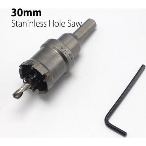 High Quality 30mm 1.18 Hard Alloy Metal Hole Saw Core Drill Bit Drill Bit for Metal Working Universal Type