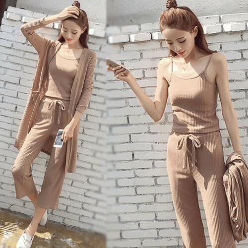 Womens Plus Size Womens Western Style Suit Autumn and Winter New Loose Wide-leg Pants Three-piece Trousers Suit