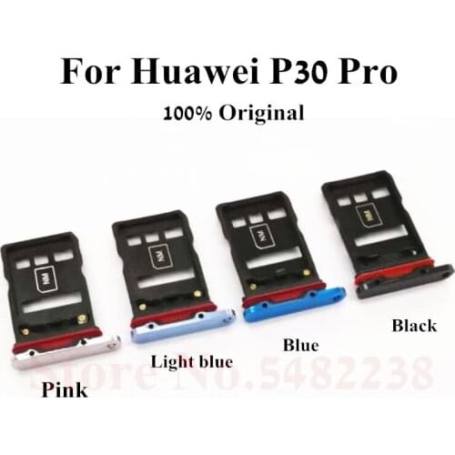 10Pcs/Lot Original SIM Tray sim holder For Huawei P30 Pro P30p SD/SIM Reader Replacement parts