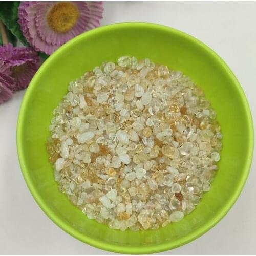 100g Natural Citrine Gravel Yellow Crystal Quartz Stone Rock Gem Chips Reiki Healing Fish Tank Aquarium Decoration Specimen
