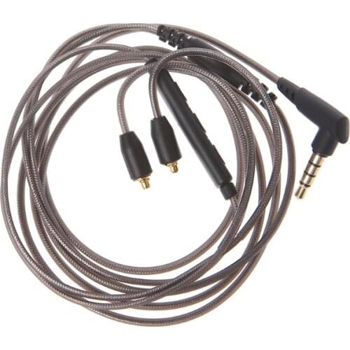 3.5mm Earphone Cable Detachable MMCX Cord With MIC For Shure SE215 SE425 UE900