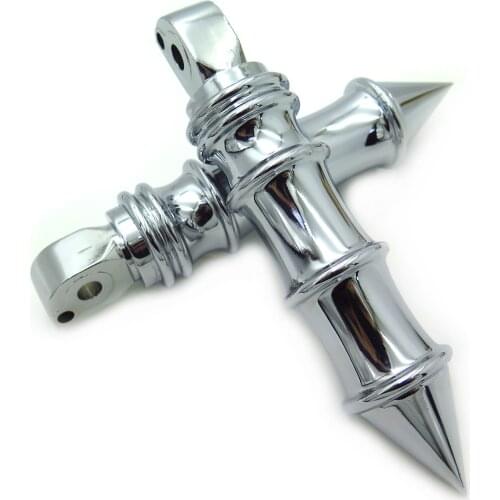 Aftermarket free shipping motorcycle parts Spike Passenger Foot Pegs for Suzuki Intruder 1400 1500 LC Boulevard Marauder Chrome