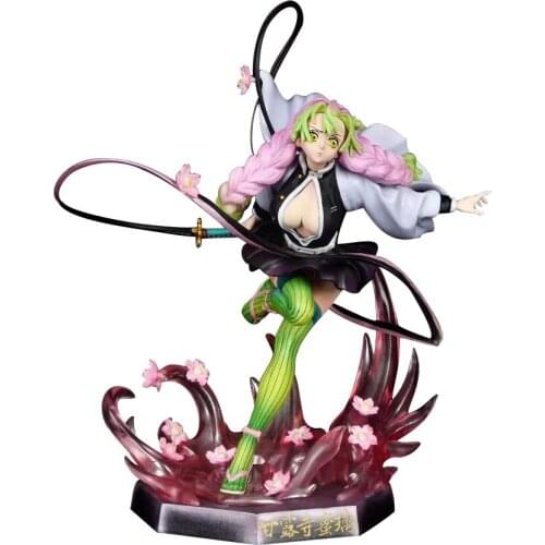 Anime Demon Slayer Kimetsu no Yaiba Kanroji Mitsuri PVC Action Figure Anime Figure Model Collectible Statue Toy Doll Gifts