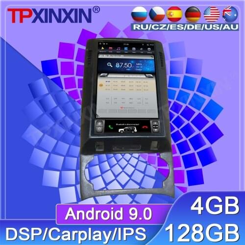 64G For Chrysler 300C Android 9 Car Radio Tape Recorder Multimedia Player GPS Navigation Tesla 13.3'' Vertical Big HD Screen