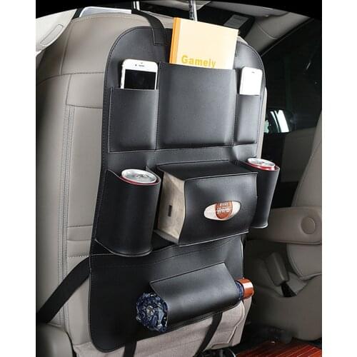 Car Storage Bag Seat Suspension Seat Back Storage Bag Leather Seat Back Bag Car Interior Accessories