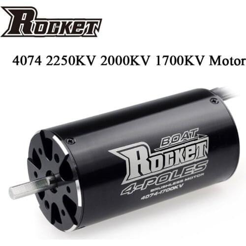 Rocket 4074 2250KV 2000KV 1700KV 4P Brushless Motor for Traxxas M41 Catamaran Spartan 1000mm(or Above) RC Boat Car