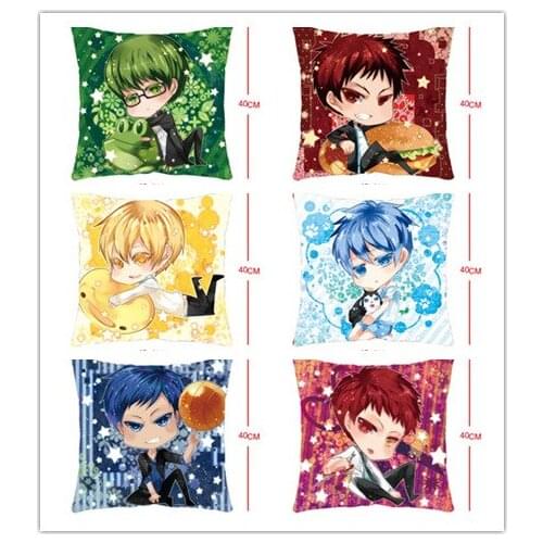 Kurokos Basketball Anime Customized Pillow Case Home Bedroom Pillows Cover Cartoon Decorative Pillowcase Unisex New