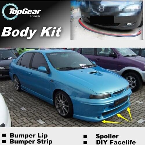 Bumper Lip Deflector Lips For Fiat Marea / Marengo Front Spoiler Skirt For TopGear Fans Car Tuning / Body Kit / Strip