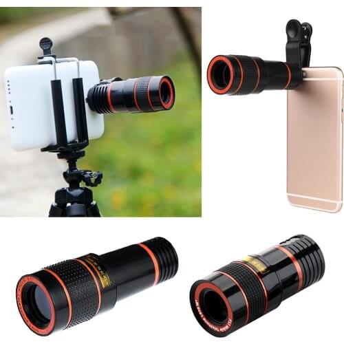 Phone Lens Camera Kits Mobile Phone Lenses with Clip 8x 12X for iPhone 11 Pro Max For Samsung A51 All Cell Phones Smartphone