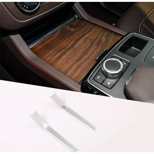 For Mercedes Benz GLE W166 ML GL GLS X166 2013-2019 Car Center Console Water Cup Holder Trim Covers car Interior Accessories