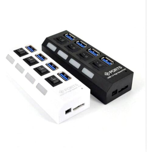 Docking Station 4 Ports Widely Compatible Plastic High Speed Cable Hub for Phone