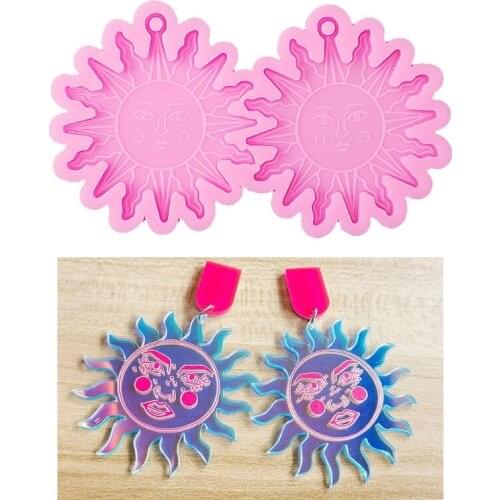 Earring Mold Silicone Earring Mold Epoxy Resin Jewelry Mold Resin Casting Pendant Mold Suitable for Diy Resin Crafts