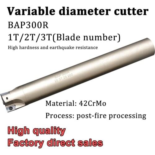 BAP300R 17/21/26mm Variable Diameter Milling Holder Cutting Shoulder Right Angle Precision Miller Cutter Shank Bar for APMT1135