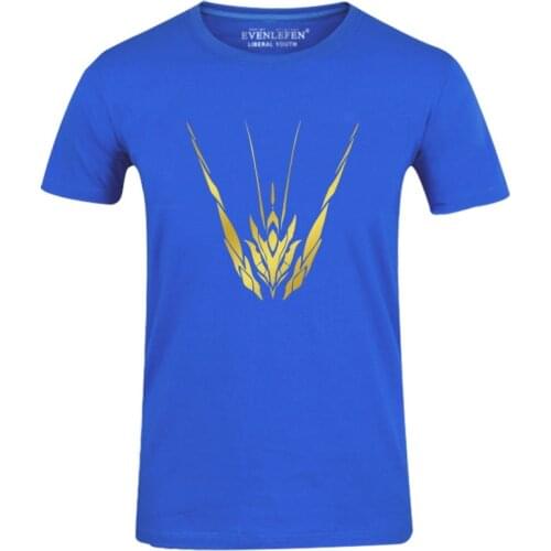 High-Q Unisex Anime GRANBELM AROMANOX Cotton T-Shirt Tee O-Neck Kohinata Mangetsu Blue Elnesta Fukami Casual T-Shirt Tee