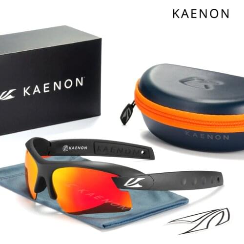 KAENON Stylish Polarized UV400 Men TR90 Sports Sunglasses Outdoor Unique Style Safety Sun Glasses Women Driving Shades Gafas