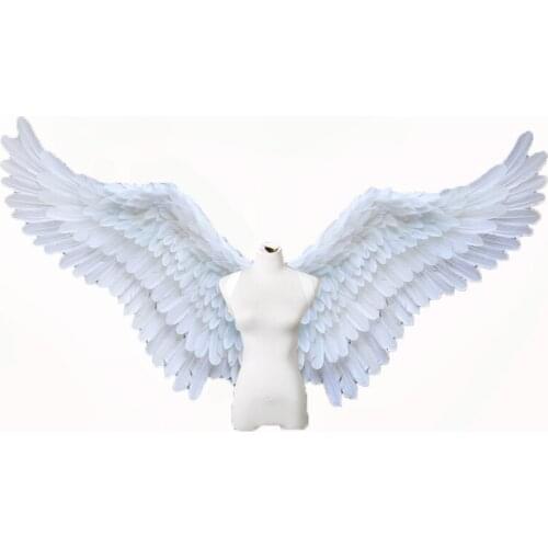 Creative Wedding Birthday Party Large Wings props white Angel Wings Natural Feather for Photo cosplay show family gathering