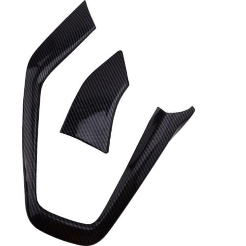 2Pcs LHD ABS Car Gearshift Outer Panel Trim Frame Cover Fit for Ford Focus RS ST MK3 2015 2016 2017 2018