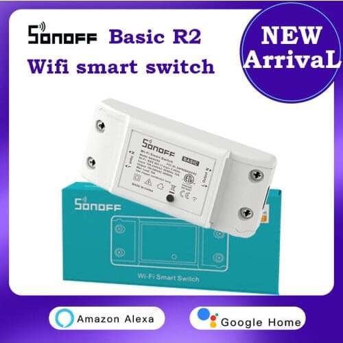 NEW SONOFF basic R2 DIY switch support alexa google ewelink smart home remote control basicR2 wifi wireless smart switch module
