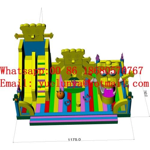 2019 new factory direct inflatable slide inflatable castle inflatable barrier combination large sponge baby trampoline