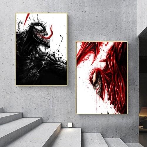 Latest Marvel Venom Let There Be Carnage Movie Posters and Prints Interior Canvas Painting Wall Art Pictures Modern Home Decor