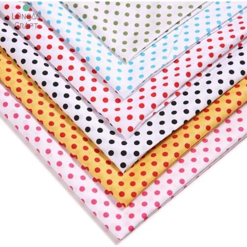 50cmx150cm Polka Dot Series Printed Polyester Fabric For Quilting Patchwork Cloth DIY Sewing Handmade Material