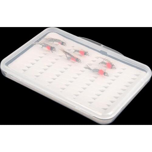 Transparent Fishing Hook Storage Box ABS EVA Case Portable Accessory Fishing Tackle Container Fishhooks Ultra-Thin Boxes