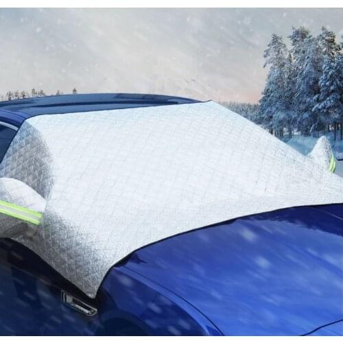 Universal Car Windshield Cover Automobile Snow Ice Sunshade Shield Winter Windshield Visor Cover Front Windscreen Cover 2.4*1.4m