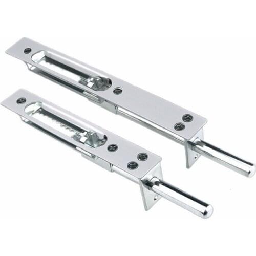 1PCS Stainless Steel Hidden Door Bolts Security Against theft Gate Latch 6/8 inch Sliding Locks Furniture Hardware Accessories