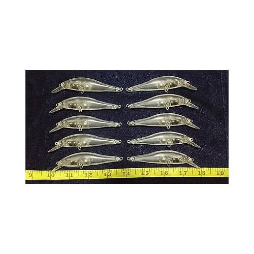 10pcs Unpainted Minnow Baits Fishing Lure Body Minnow 4 Inch 8.5g Blank lures JSE194