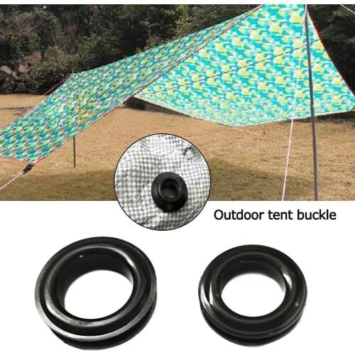 10pcs New Tent Wind Rope Round Regulating Buckle Camping Cord Tensioners Adjustable Length Plastic Fixing Ring Outdoor Tools